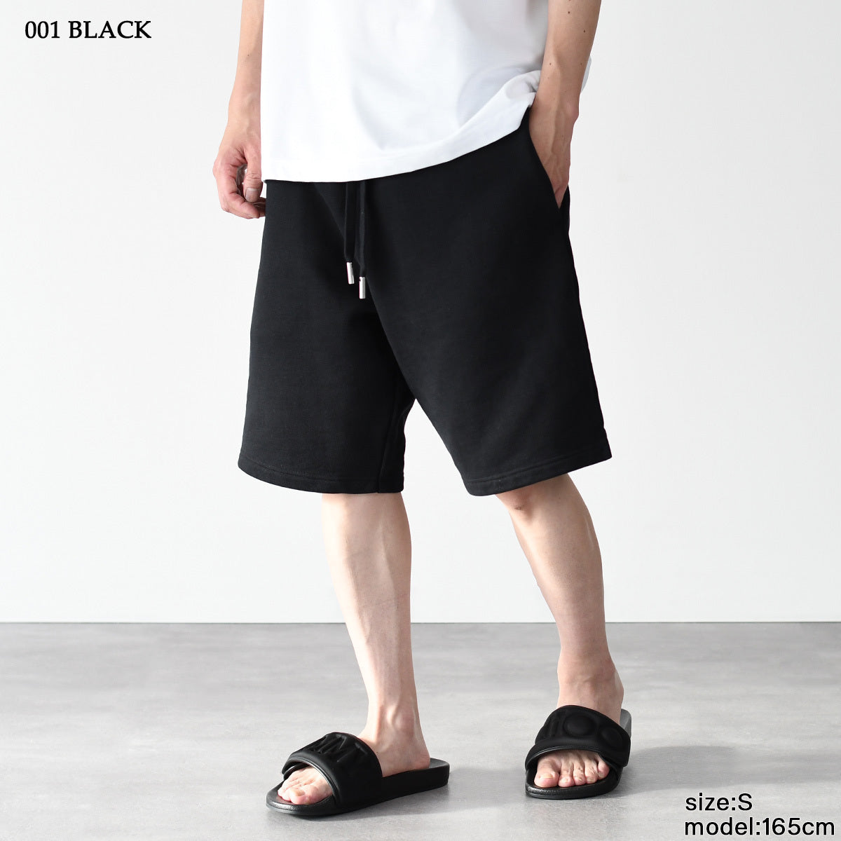 AMI PARIS コットンフリース ショートパンツ