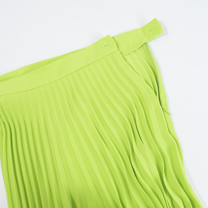 MM6 Pleated Fluid Midi Skirt
