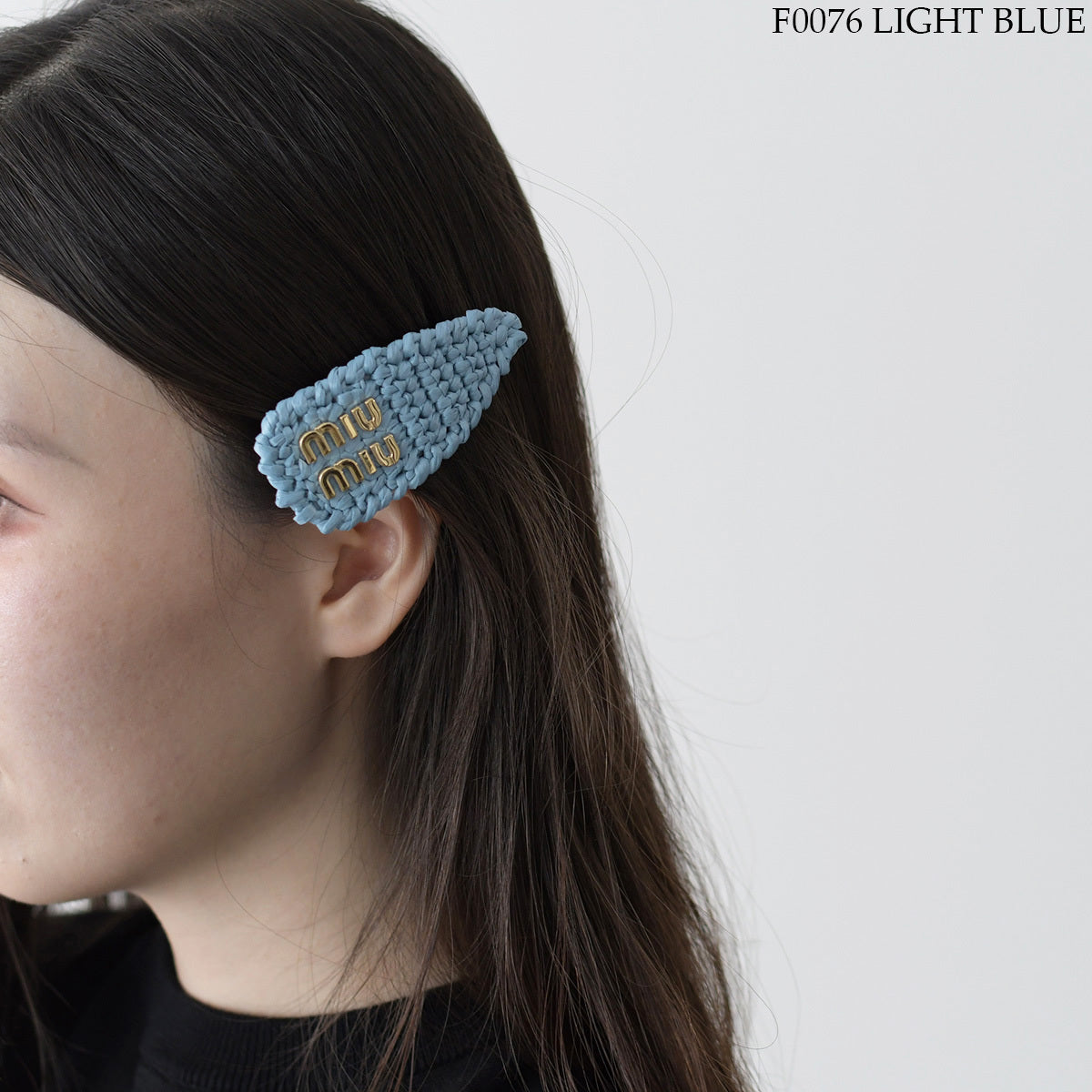 MIU MIU woven fabric hair clip