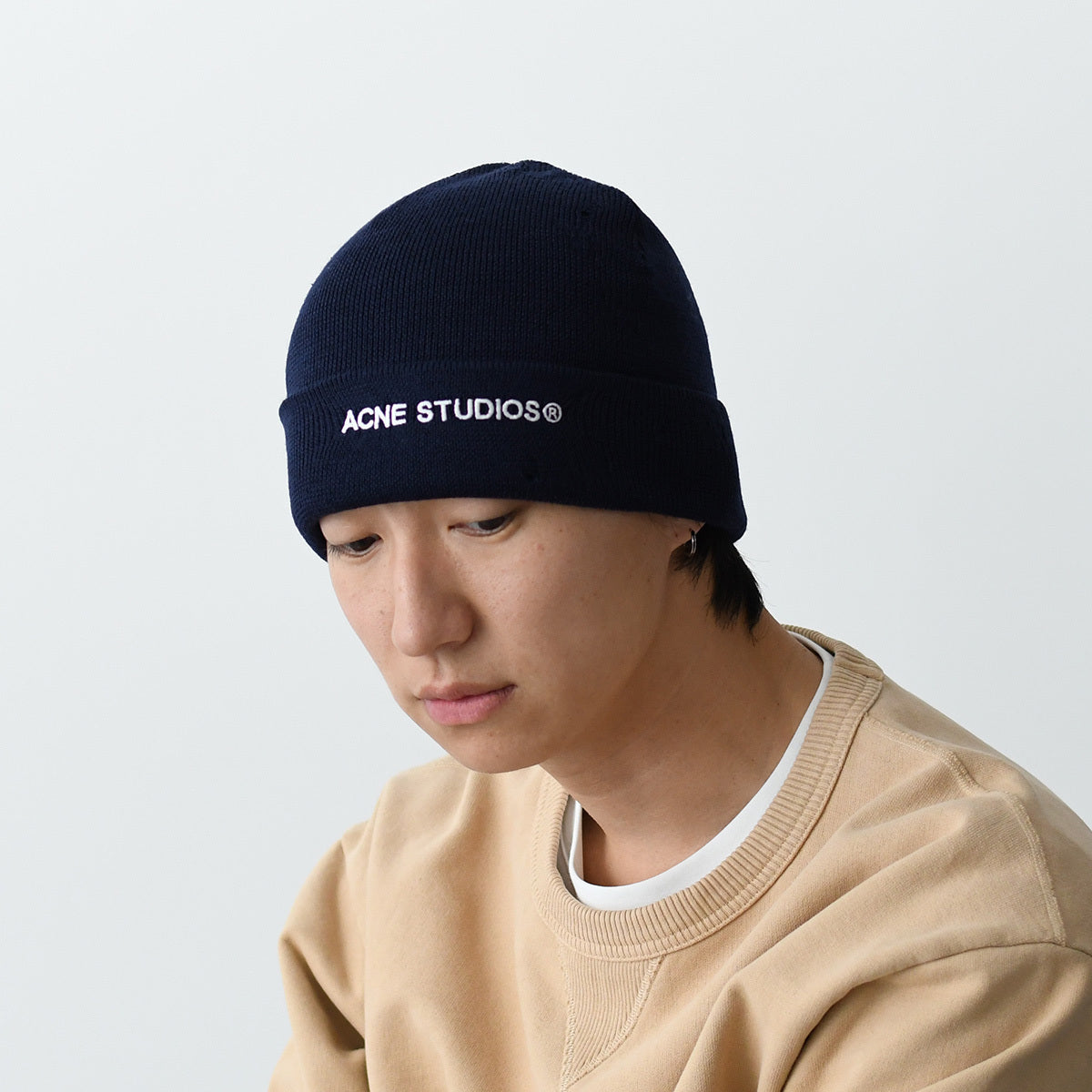 ACNE STUDIOS ロゴビーニー