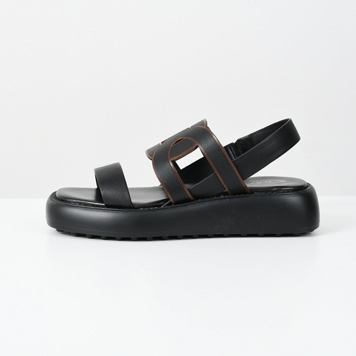 TOD'S カットアウトロゴサンダル