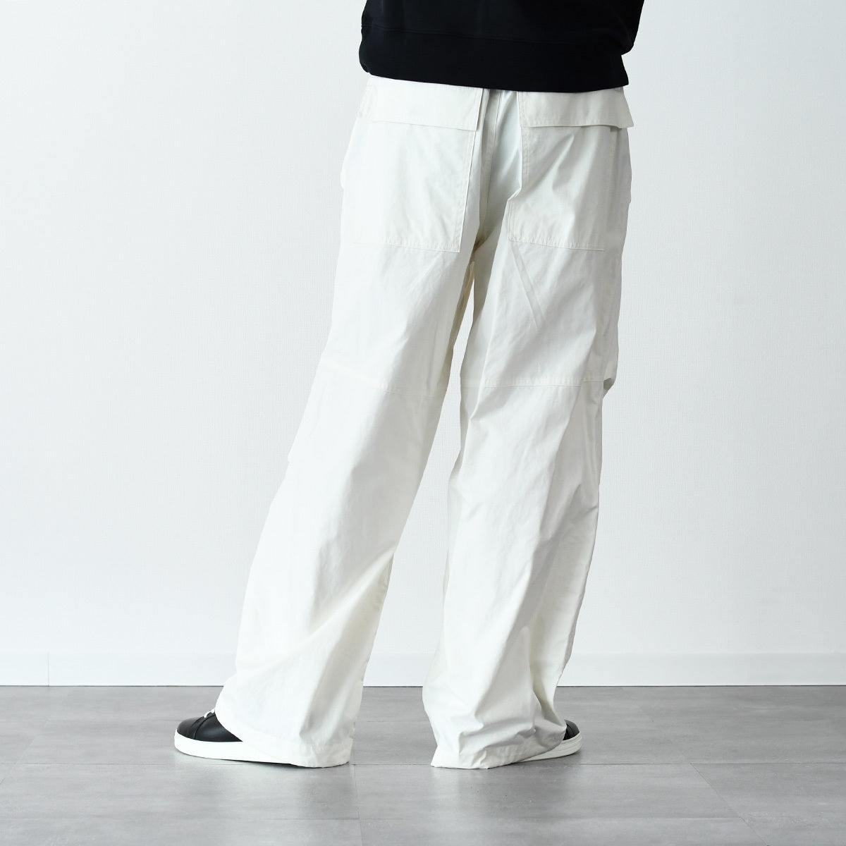 JILSANDER ニーレングスプリーツ コットンパンツ
