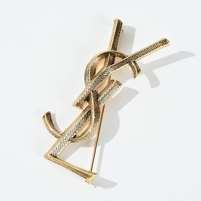 SAINT LAURENT オピウム YSL スネークメタルブローチ