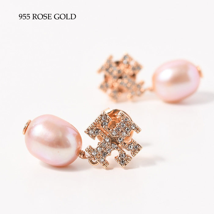 TORY BURCH 키라 파베 펄 피어싱