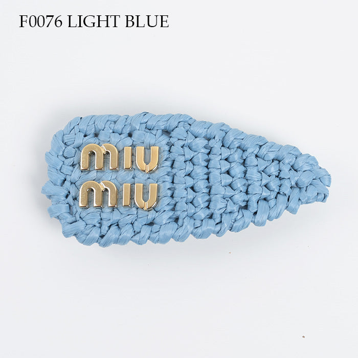 MIU MIU woven fabric hair clip