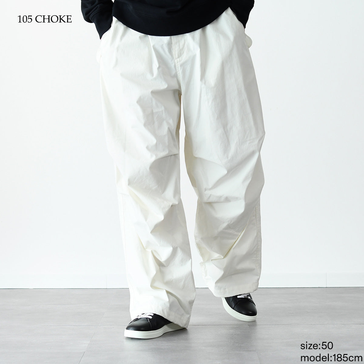 JILSANDER ニーレングスプリーツ コットンパンツ