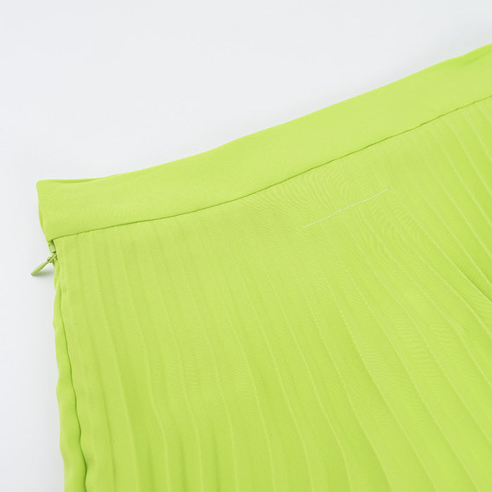 MM6 Pleated Fluid Midi Skirt