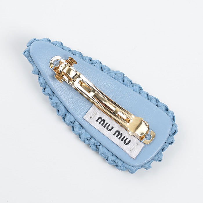 MIU MIU woven fabric hair clip