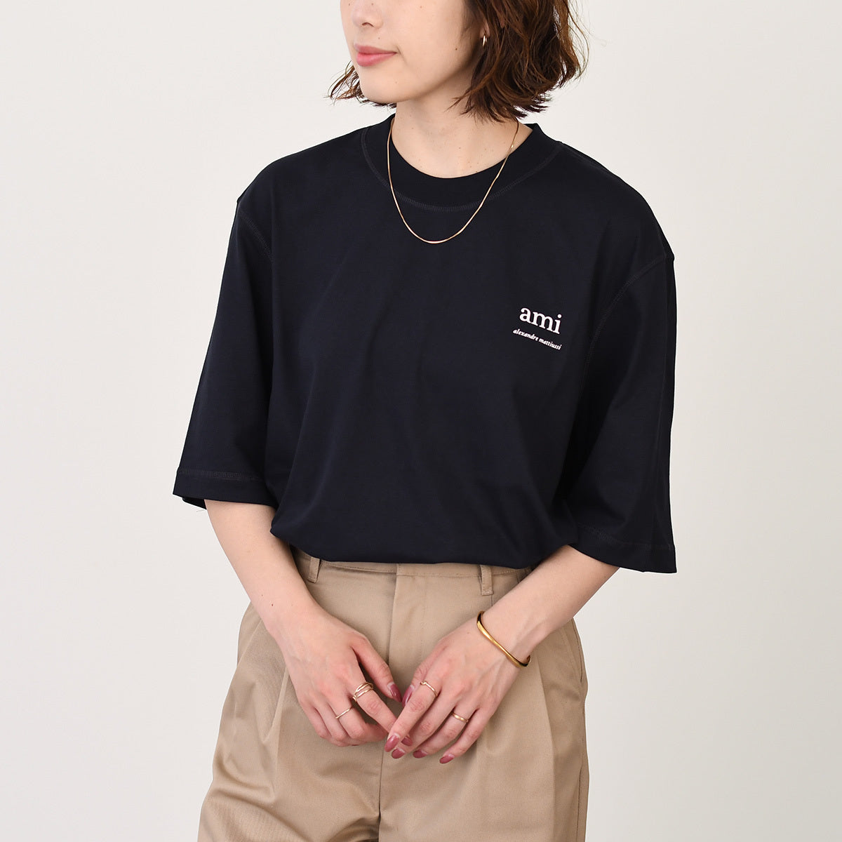 AMI PARIS AMI DE COEUR アミパリス コットンジャージー Tシャツ