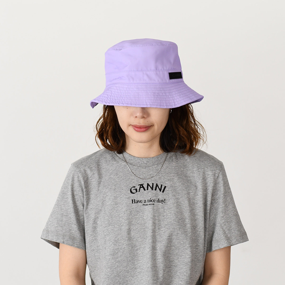 GANNI ロゴ Bucket Hat
