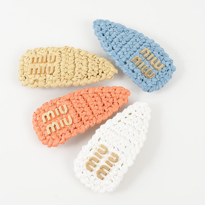 MIU MIU woven fabric hair clip