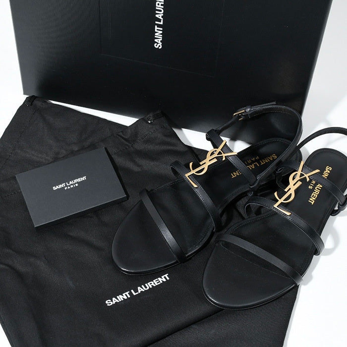 SAINT LAURENT Cassandra flat sandals