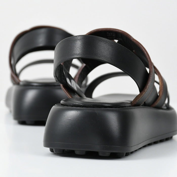 TOD'S カットアウトロゴサンダル