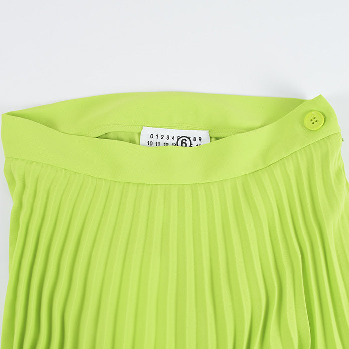 MM6 Pleated Fluid Midi Skirt