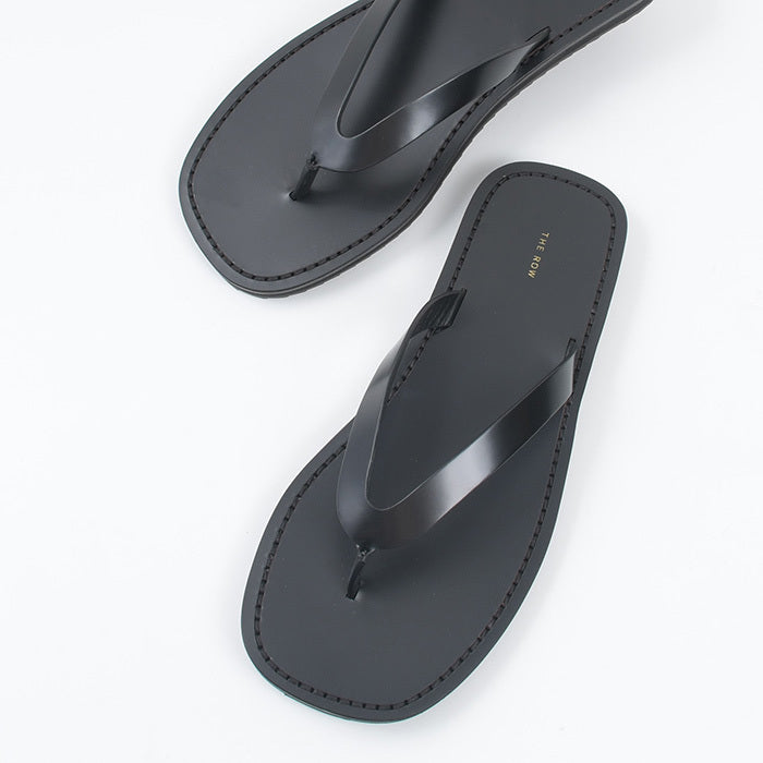 【国内即発】THE ROW City フリップフロップ レザー サンダル THE ROW ザ・ロウ サンダル CITY FLIP FLOP シティ