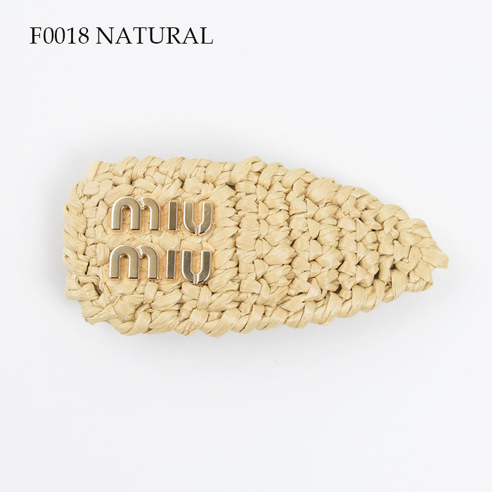 MIU MIU woven fabric hair clip