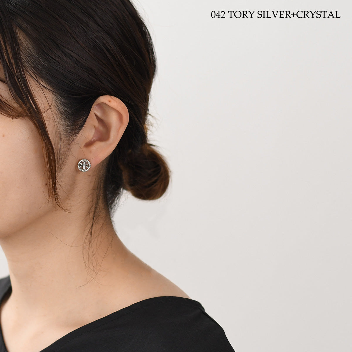 TORY BURCH 미러 파베 스터드 피어싱