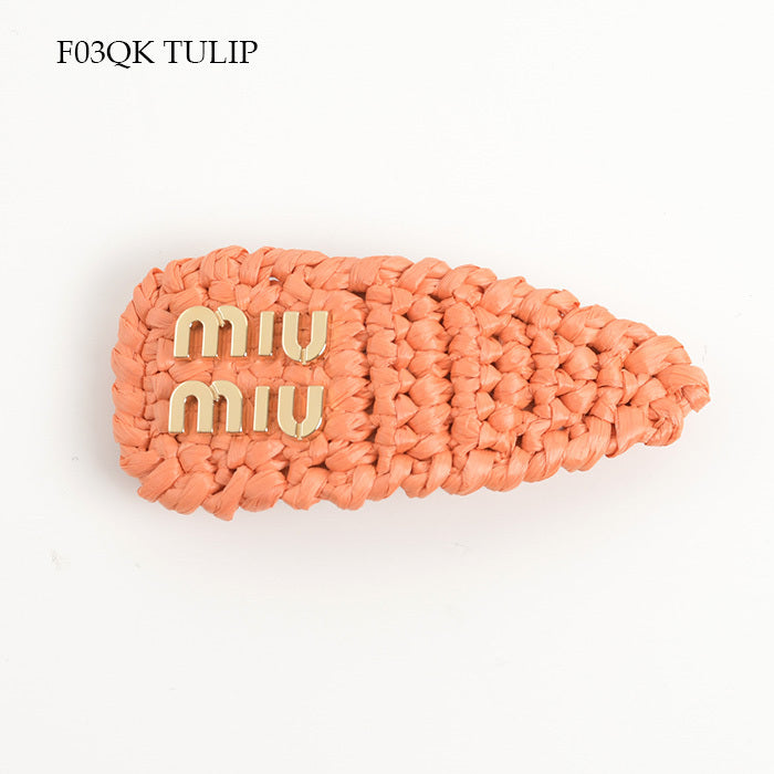 MIU MIU woven fabric hair clip