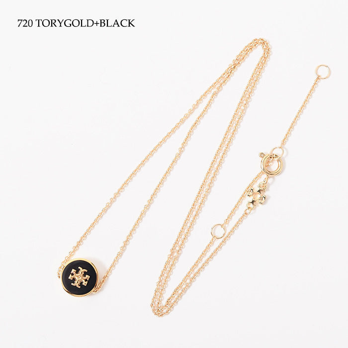 TORY BURCH キラ エナメル ペンダント ネックレス