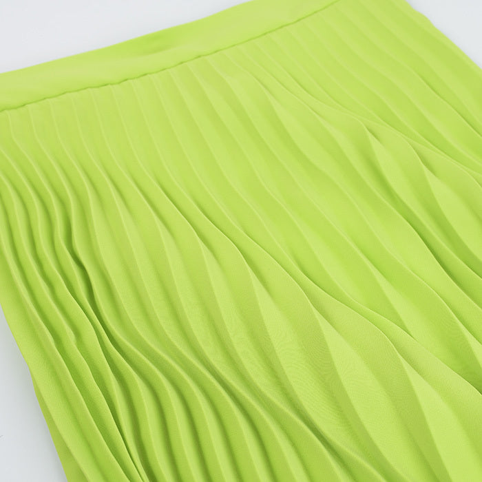 MM6 Pleated Fluid Midi Skirt