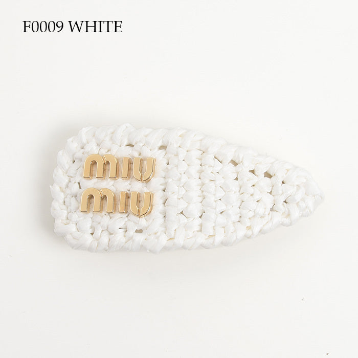 MIU MIU woven fabric hair clip
