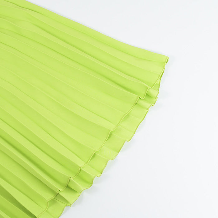 MM6 Pleated Fluid Midi Skirt