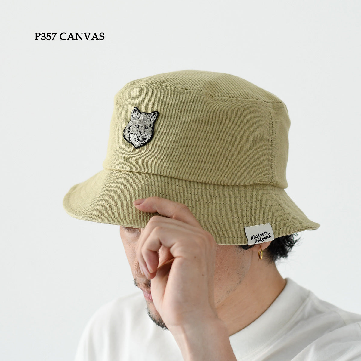 MAISON KITSUNE フォックスヘッド バケットハット