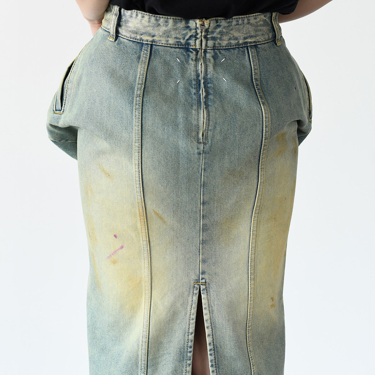 MAISON MARGIELA エフェクト ミディデニムスカート