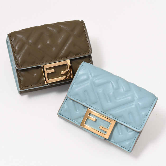 FENDI Baguette Micro Tri-fold Wallet