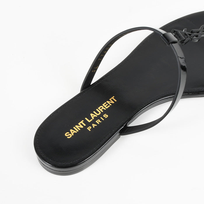 SAINT LAURENT カサンドラ スライド パテントレザー