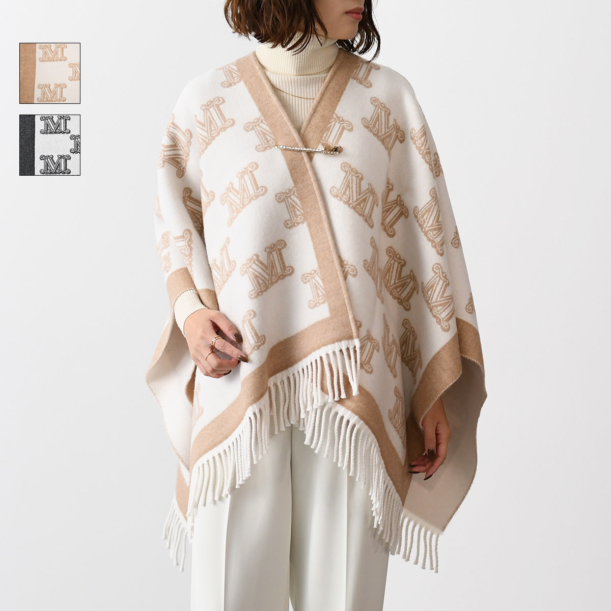 Max Mara Studio FRINESTD Wool Cape