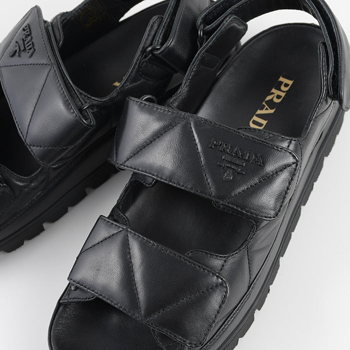 PRADA padded nappa leather sandals