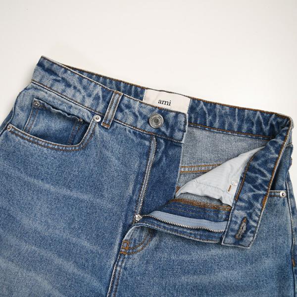 AMI PARIS AMI DE COEUR アミパリス ウォッシュドデニム ラージフィット ジーンズ