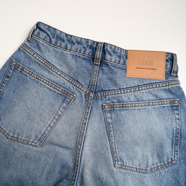 AMI PARIS AMI DE COEUR アミパリス ウォッシュドデニム ラージフィット ジーンズ