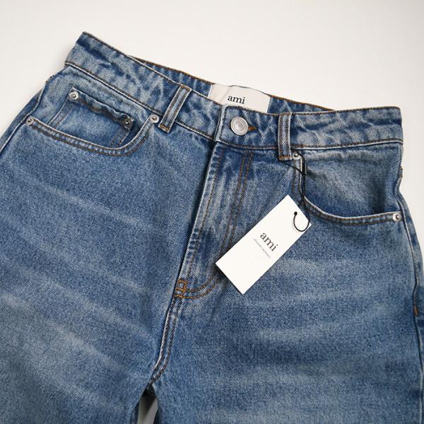 AMI PARIS AMI DE COEUR アミパリス ウォッシュドデニム ラージフィット ジーンズ