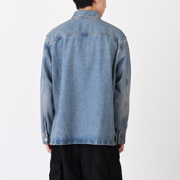 AMI PARIS AMI DE COEUR アミパリス Ami de Coeur ウォッシュドデニム オーバーシャツ