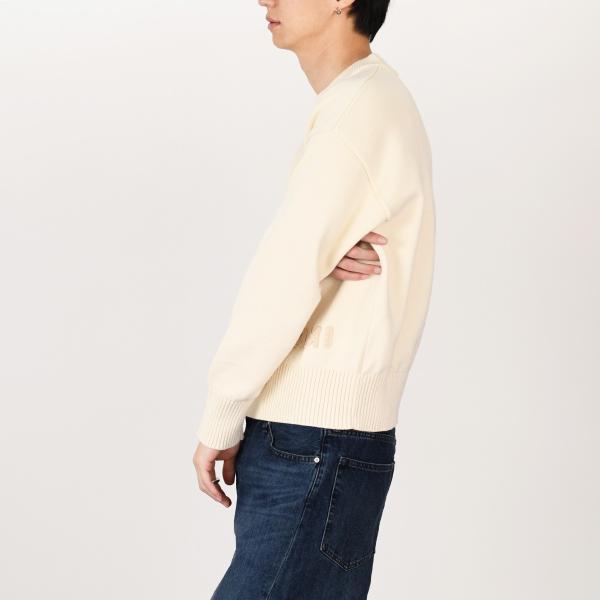 AMI ALEXANDRE MATTIUSSI Ami 엠브로이드 크루넥 스웨터