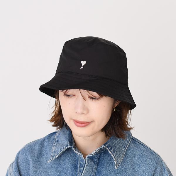 AMI PARIS AMI DE COEUR アミパリス Ami de Coeur スタッド ナイロン バケットハット
