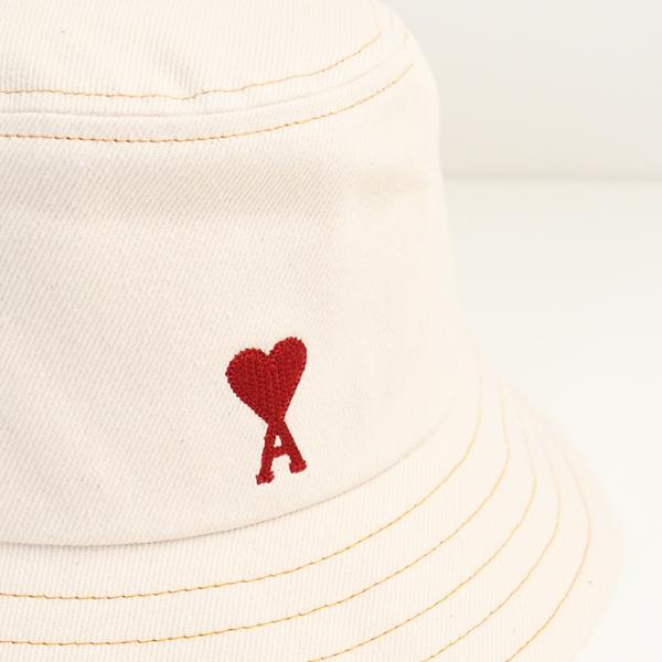 AMI PARIS AMI DE COEUR アミパリス Ami de Coeur エンブロイダリー ウォッシュドデニム バケットハット