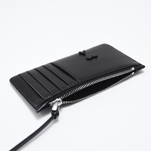 AMI PARIS パルメラートレザー ジップ カードホルダー