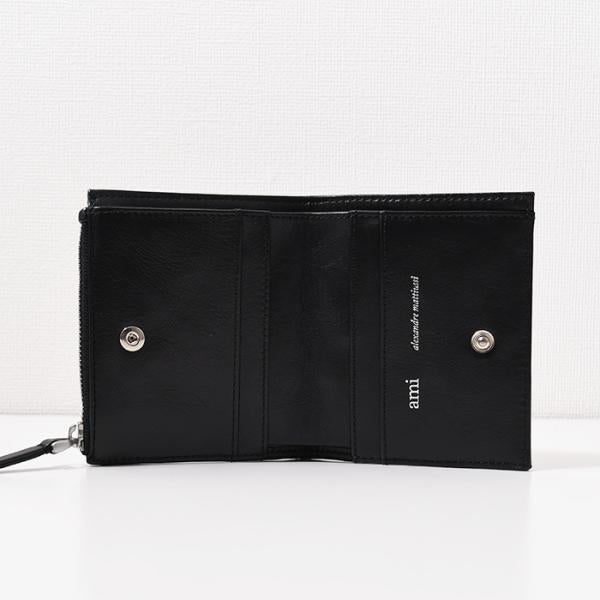 AMI ALEXANDRE MATTIUSSI Voulez-Vous Fold Wallet in smooth leather