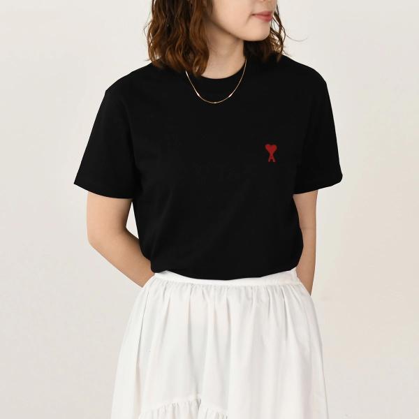 AMI PARIS Ami de Coeur コットンジャージー Tシャツ クラシックフィット