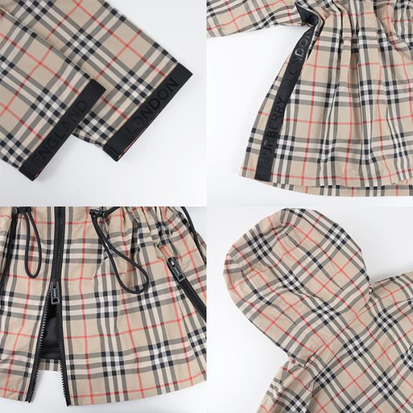 BURBERRY チェック ドローストリング ジャケット