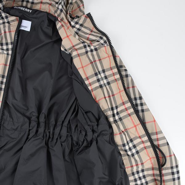 BURBERRY チェック ドローストリング ジャケット