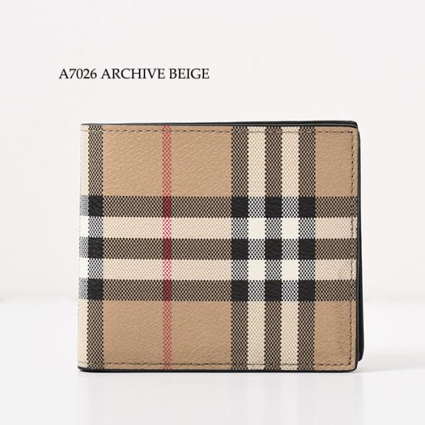 BURBERRY Check Bi-fold Coin Wallet