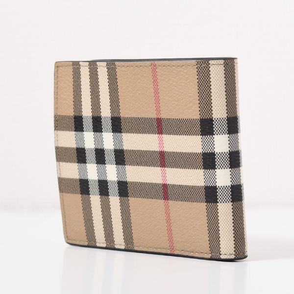 BURBERRY Check Bi-fold Coin Wallet