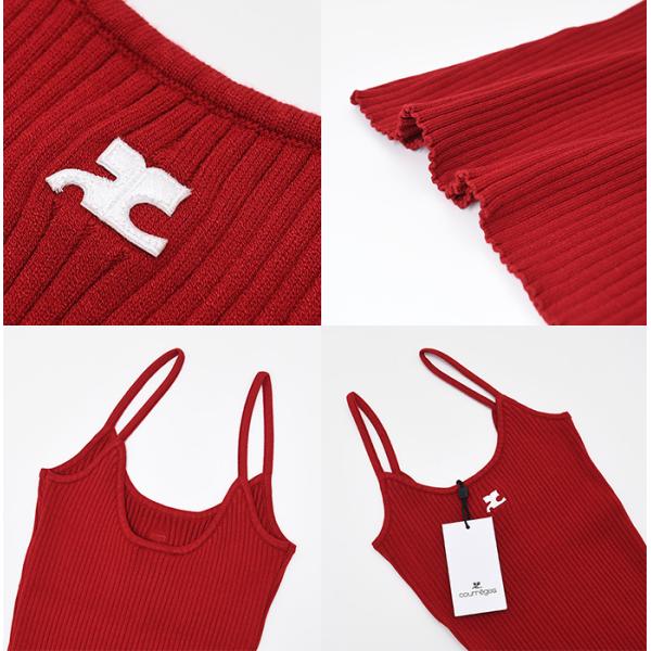 Courreges REEDITION Rib Knit Tank Top