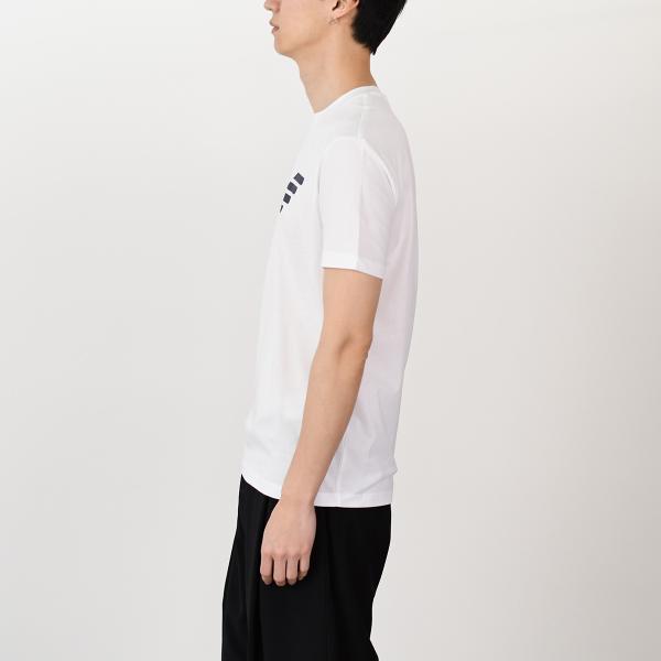 EMPORIO ARMANI 피마저지 로고 프린트 티셔츠