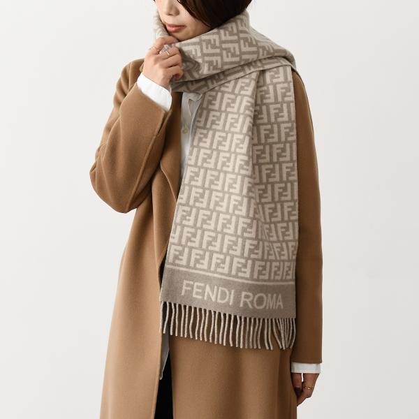 FENDI FF Wool and Cashmere Scarf