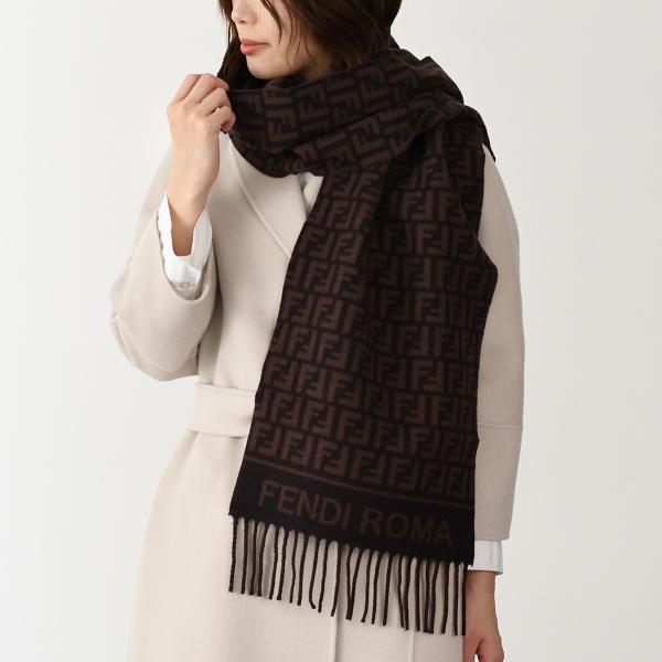 FENDI FF Wool and Cashmere Scarf
